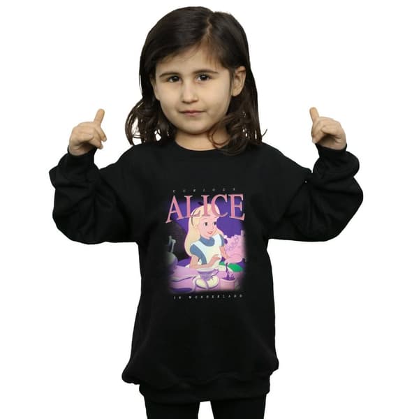 Disney Girls Alice in Wonderland Montage Sweatshirt
