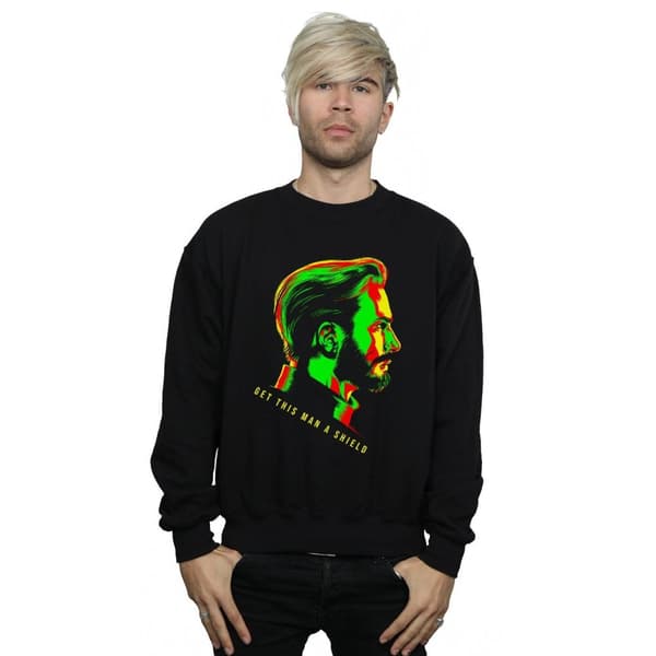 Marvel Mens Avengers Infinity War Get This Man A Shield Sweatshirt