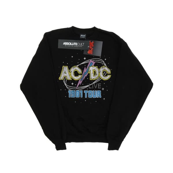 AC/DC Womens/Ladies 1981 Live Tour Sweatshirt Black M