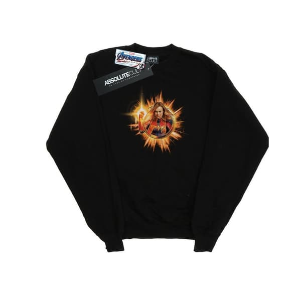 Marvel Mens Avengers Endgame Captain Marvel Blast Sweatshirt