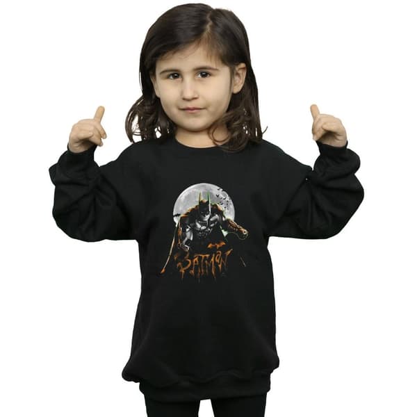 DC Comics Girls Batman Arkham Knight Halloween Moon Sweatshirt