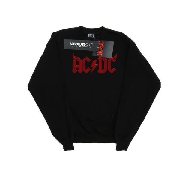 AC/DC Sweatshirt med Horns-logga för damer/kvinnor