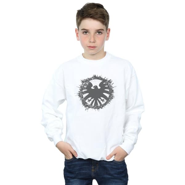 Marvel Pojkar Agents Of SHIELD Sweatshirt med borstad logotyp