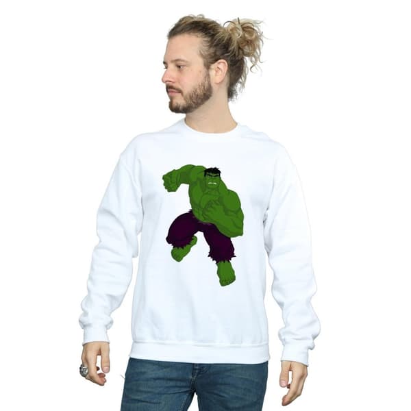 Marvel Mens Hulk Pose Sweatshirt