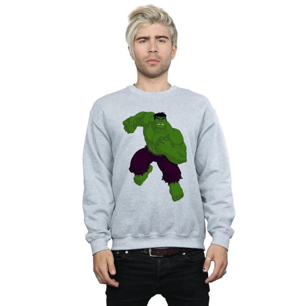 Marvel Mens Hulk Pose Sweatshirt
