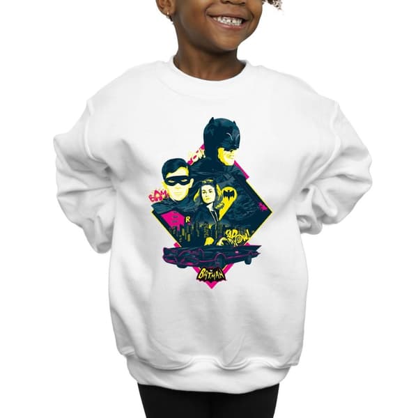 DC Comics Girls Batman TV Series Character Pop Art Sweatshirt