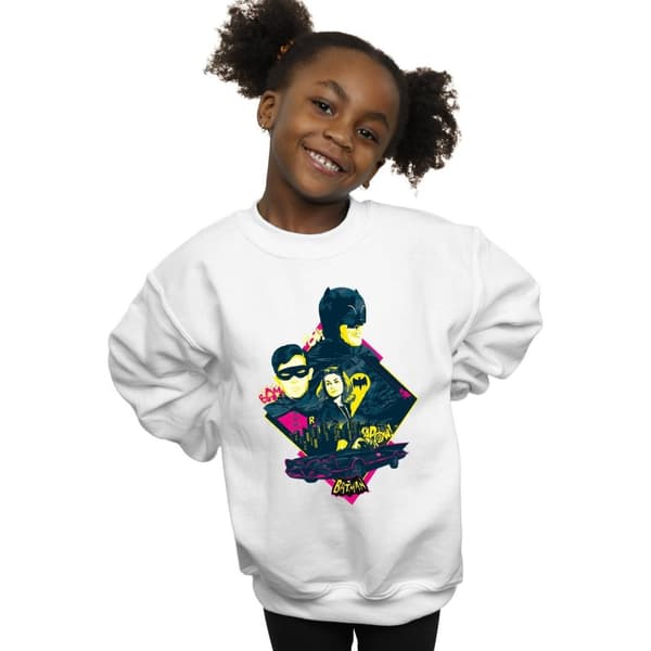 DC Comics Girls Batman TV Series Character Pop Art Sweatshirt