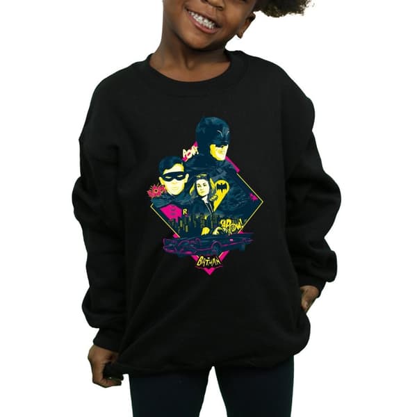 DC Comics Girls Batman TV Series Character Pop Art Sweatshirt