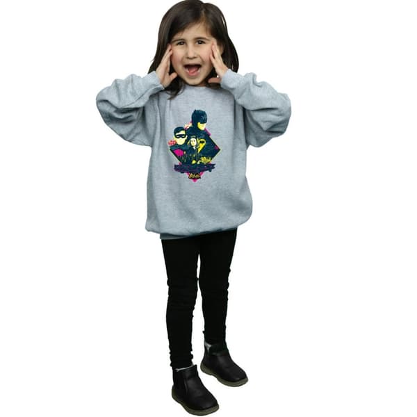 DC Comics Girls Batman TV Series Character Pop Art Sweatshirt