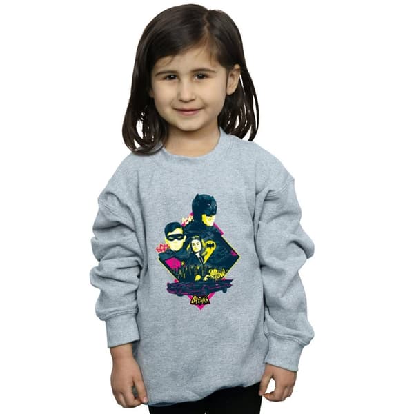 DC Comics Girls Batman TV Series Character Pop Art Sweatshirt
