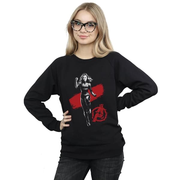Marvel Dam/Tjej Avengers Endgame Mono Captain Marvel Sweatshirt