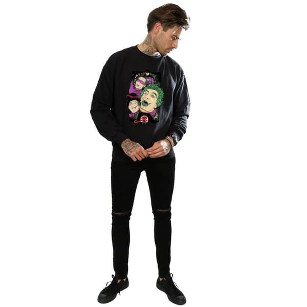 DC Comics Mens Batman TV Series Rogues Gallery Sweatshirt
