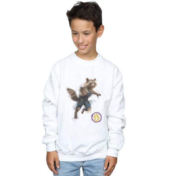 Marvel Boys Avengers Endgame Painted Rocket Sweatshirt