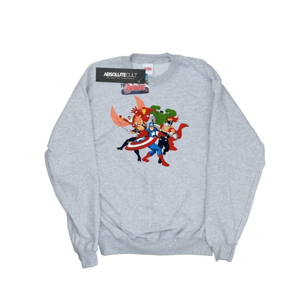Marvel Pojkar Avengers Assemble Comic Team Sweatshirt
