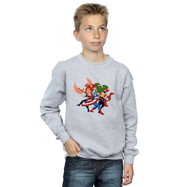 Marvel Pojkar Avengers Assemble Comic Team Sweatshirt