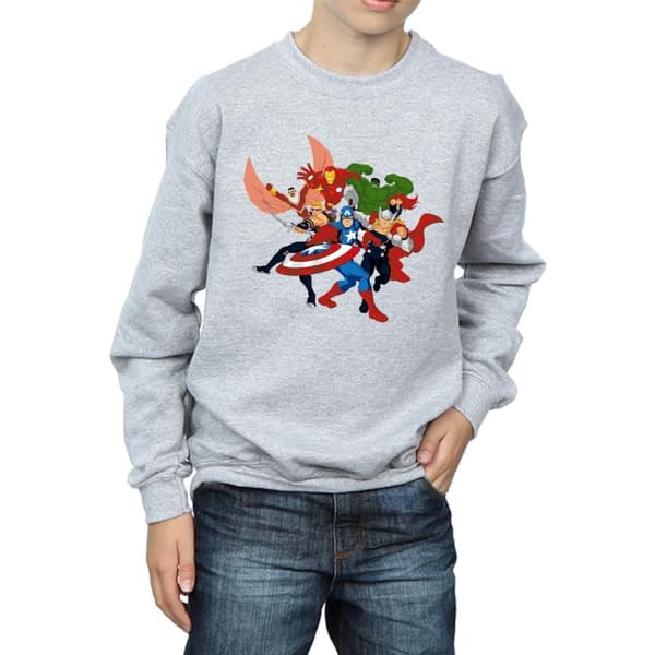 Marvel Pojkar Avengers Assemble Comic Team Sweatshirt
