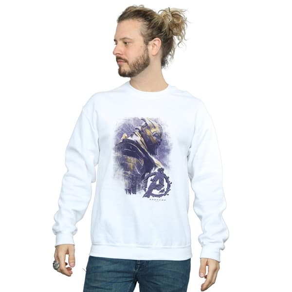 Marvel Mens Avengers Endgame Thanos Brushed Sweatshirt