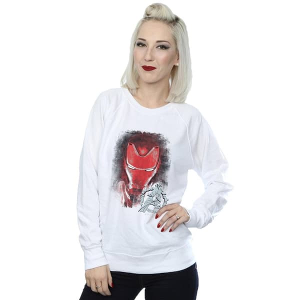 Marvel Dam/Tjej Avengers Endgame Iron Man Borstad Sweatshirt