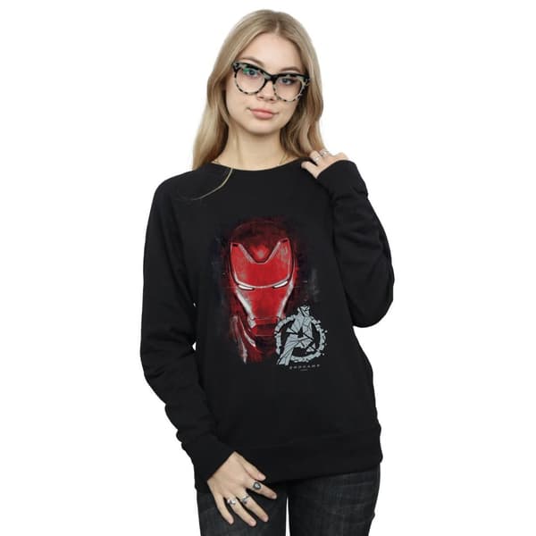 Marvel Dam/Tjej Avengers Endgame Iron Man Borstad Sweatshirt