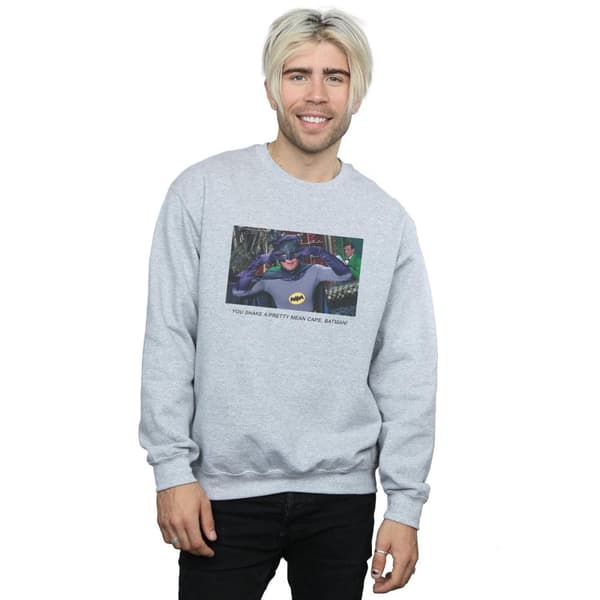 DC Comics Mens Batman TV Series Mean Cape Sweatshirt