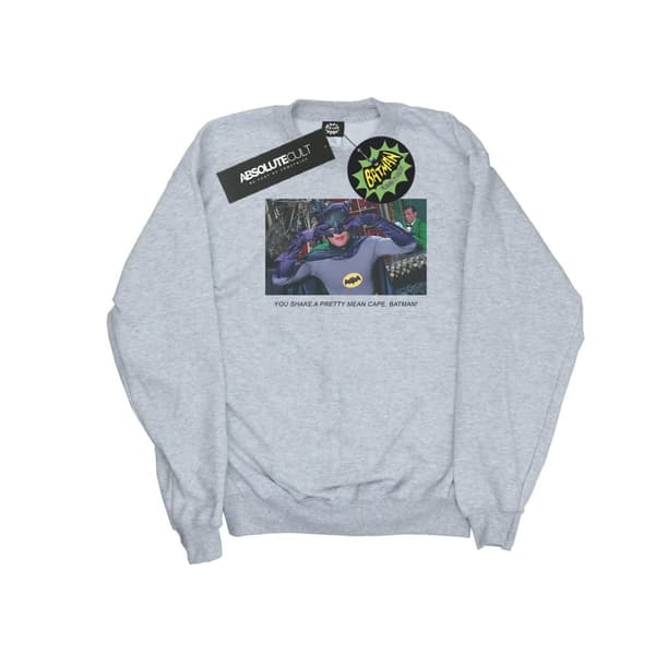DC Comics Mens Batman TV Series Mean Cape Sweatshirt