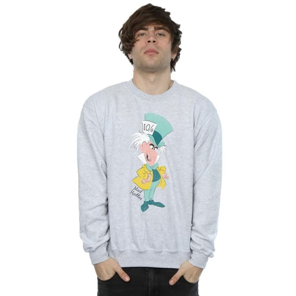 Disney Mens Classic Mad Hatter Sweatshirt
