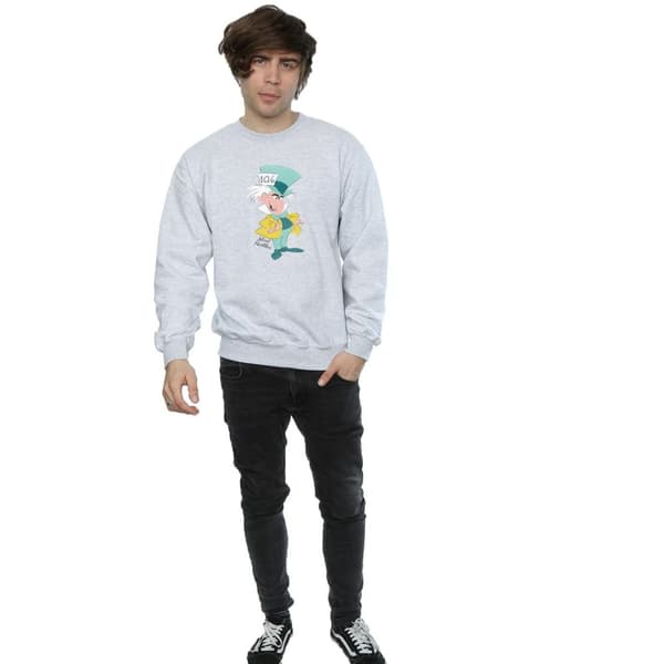 Disney Mens Classic Mad Hatter Sweatshirt