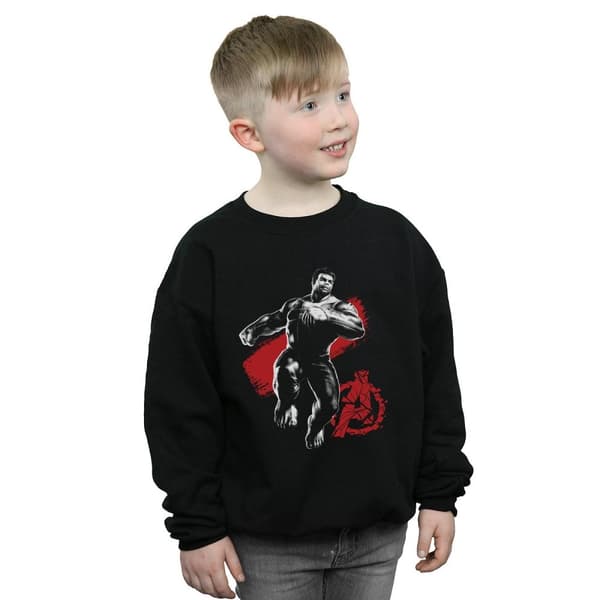 Marvel Boys Avengers Endgame Mono Hulk Sweatshirt