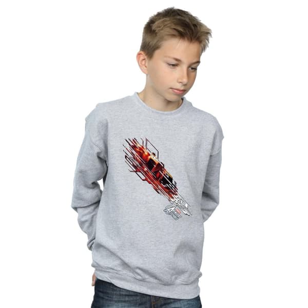 Marvel Boys Avengers Iron Man Shooting Burst Sweatshirt