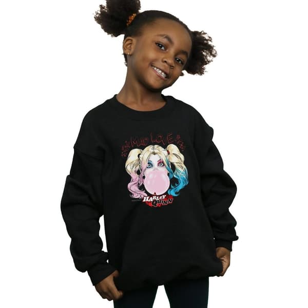 DC Comics Girls Harley Quinn Mad Love Sweatshirt