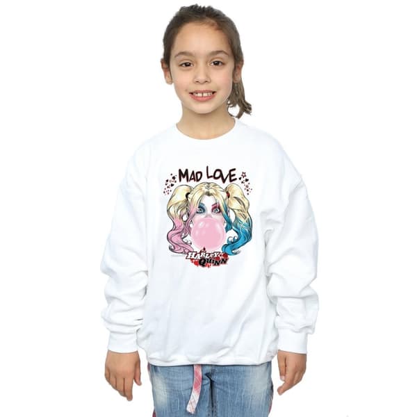 DC Comics Girls Harley Quinn Mad Love Sweatshirt