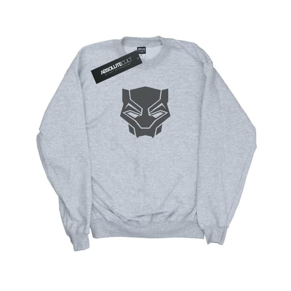 Marvel Mens Black Panther Black On Black Sweatshirt