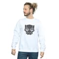 Miniatyrbillede 2 af 5: Marvel Mens Black Panther Black On Black Sweatshirt