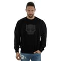 Miniatyrbillede 2 af 5: Marvel Mens Black Panther Black On Black Sweatshirt