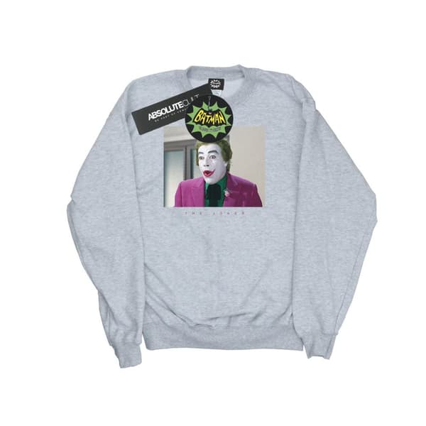 DC Comics Boys Batman TV Series Joker Photograph Sweatshirt Sports Grey 9-11 Years