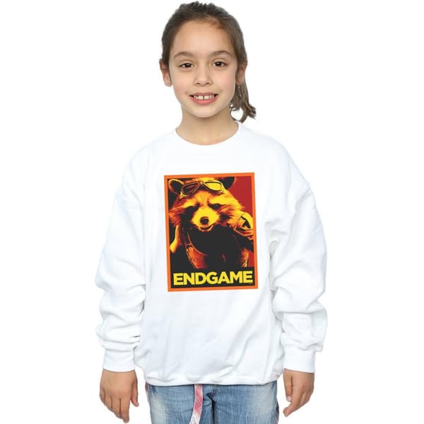 Marvel Girls Avengers Endgame Rocket Poster Sweatshirt