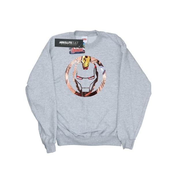 Marvel Dam/Tjej Iron Man Montage Symbol Sweatshirt