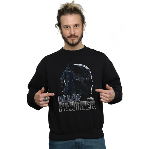 Marvel Mens Avengers Infinity War Black Panther Character Sweatshirt