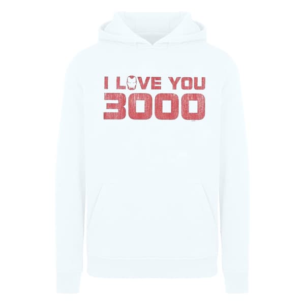 Marvel Mens Avengers Endgame I Love You 3000 Distressed Hoodie