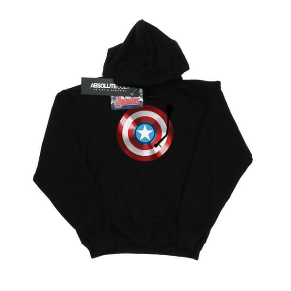 Marvel Mens Captain America Turntable Hoodie