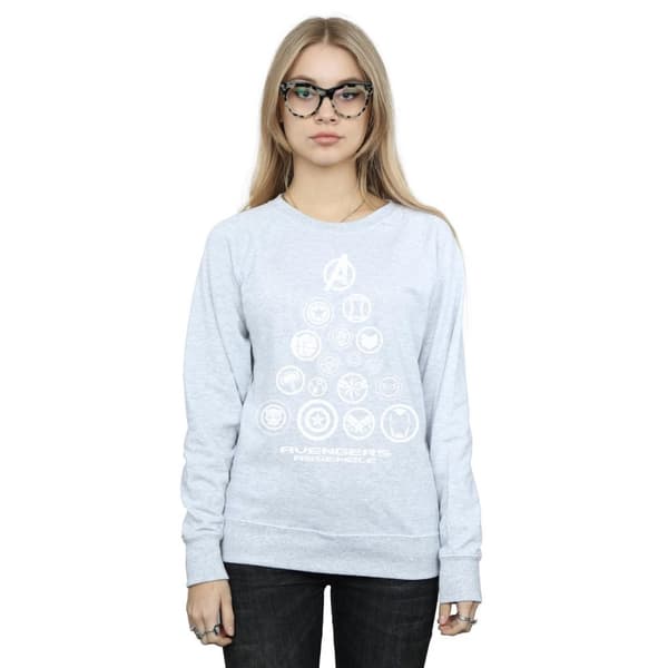Marvel Womens/Ladies Avengers Endgame Pyramid Icons Sweatshirt