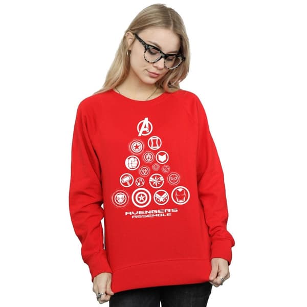 Marvel Womens/Ladies Avengers Endgame Pyramid Icons Sweatshirt