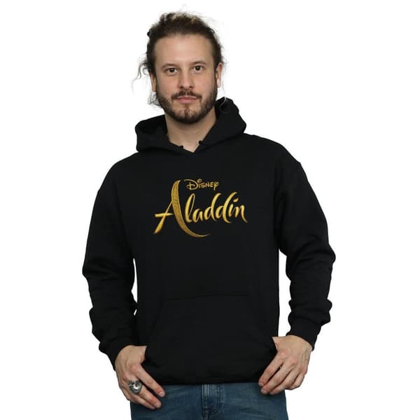 Disney Mens Aladdin Movie Logo Hoodie