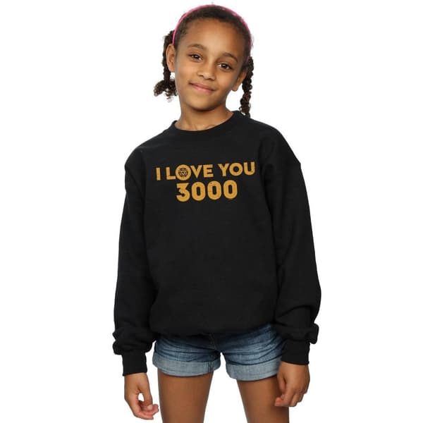 Marvel Avengers Endgame I Love You 3000 Arc Reactor-tröja för tjejer