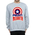 Miniatyrbillede 3 af 5: Marvel Mens Captain America Project Rebirth Sweatshirt