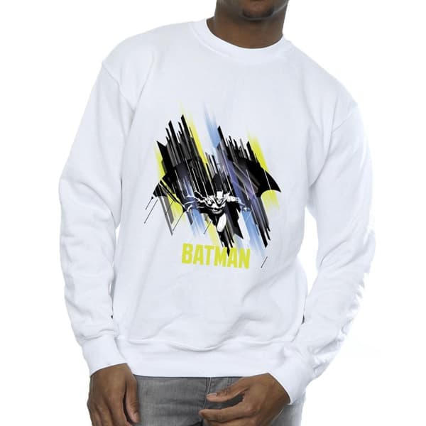 DC Comics Mens Batman Flying Batman Sweatshirt