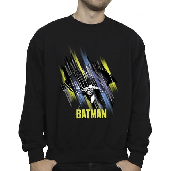 DC Comics Mens Batman Flying Batman Sweatshirt