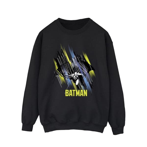 DC Comics Mens Batman Flying Batman Sweatshirt
