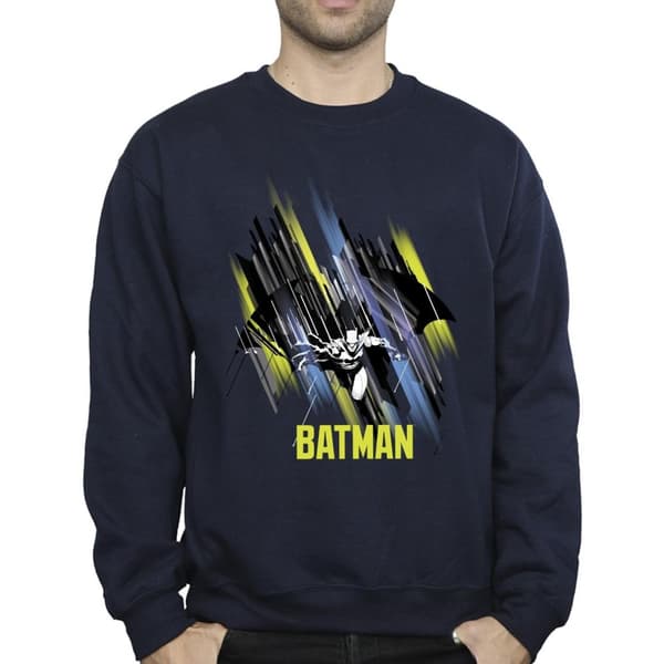 DC Comics Mens Batman Flying Batman Sweatshirt
