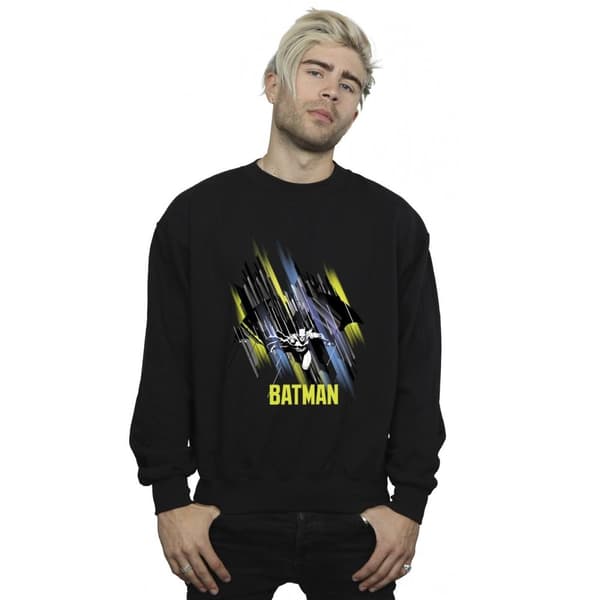DC Comics Mens Batman Flying Batman Sweatshirt